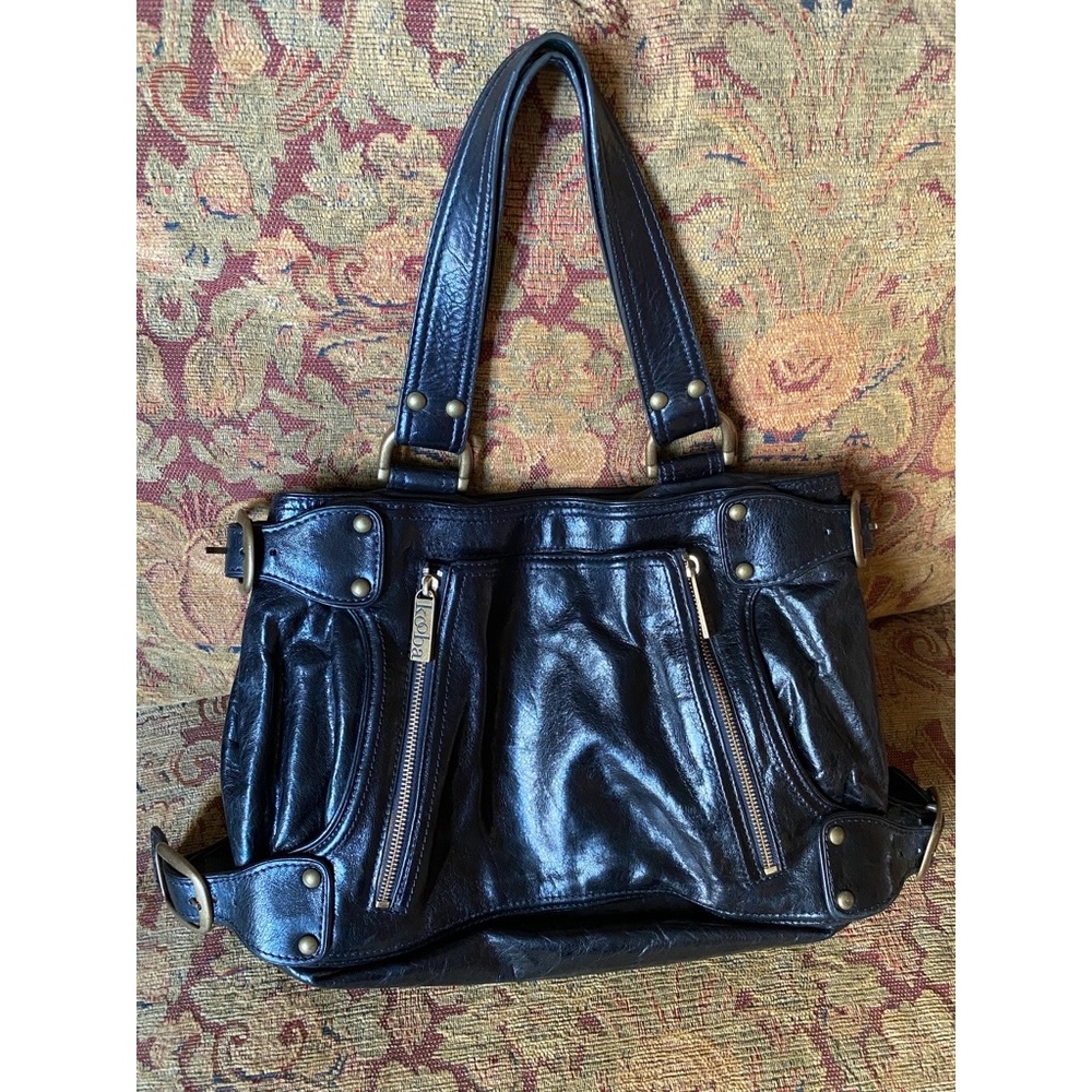 Vintage Kooba Black Leather Handbag